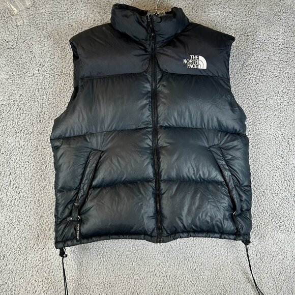 North Face 1996 Men’s Nuptse 700 Down Vest Jacket Size Medium/Large Black - Picture 1 of 9